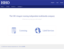 Tablet Screenshot of hho.co.uk